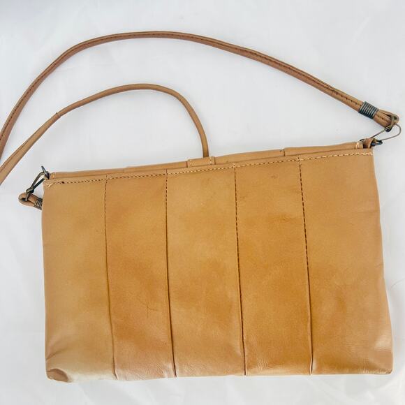 Genuine Leather Clutch With Detachable Strap Unbranded Minimalist Twee Neutral - Picture 3 of 6